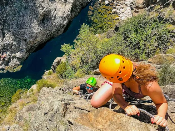 via ferrata proche de Joyeuse en Ardèche